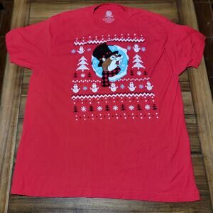 Buc-ee's Unisex Red Christmas Tee "Worth Melting For" - Size 2XL